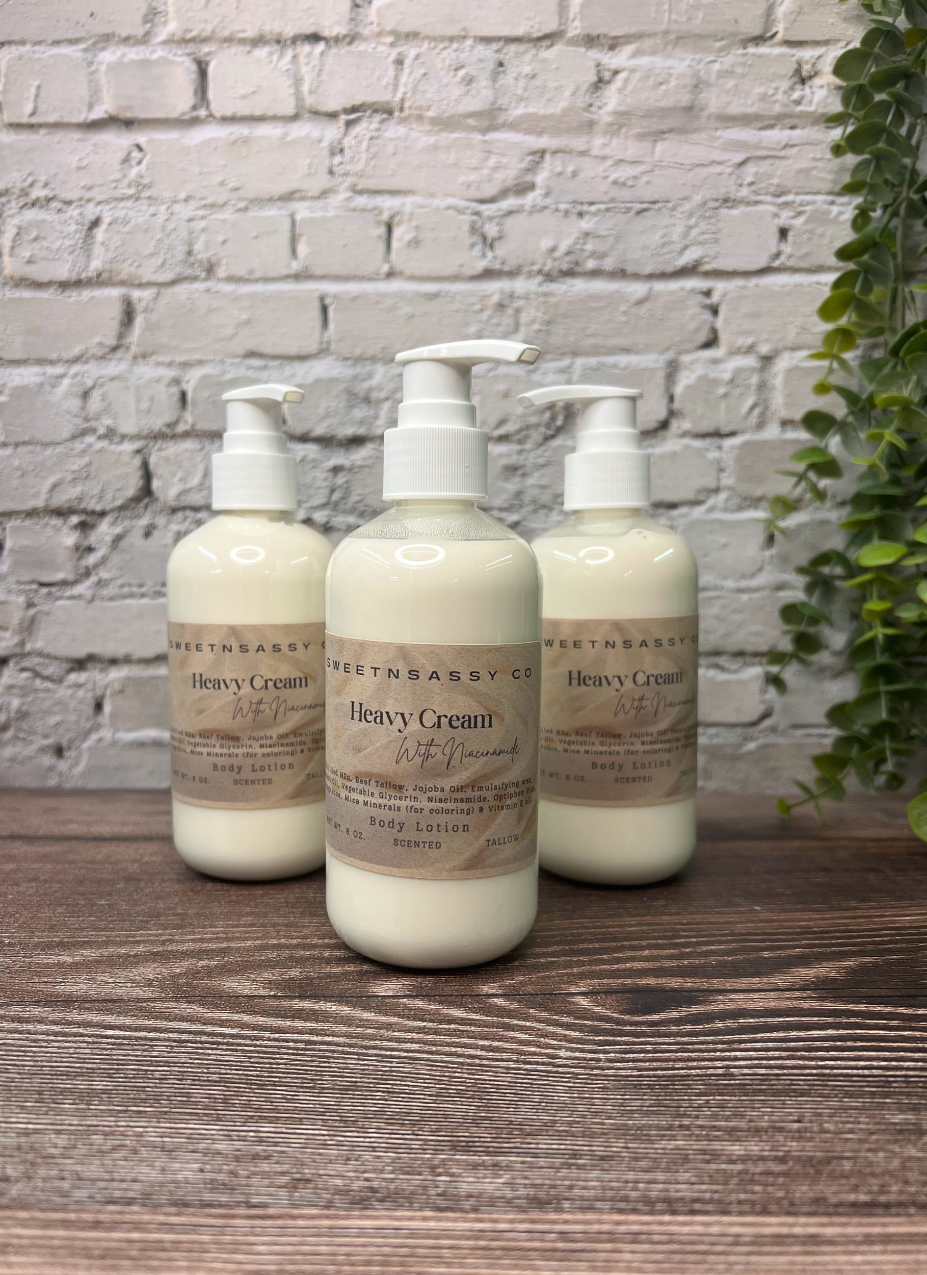 Heavy Cream (type) Tallow Lotion with Niacinamide (Phlur Inspired) – Deep Hydration & Glow