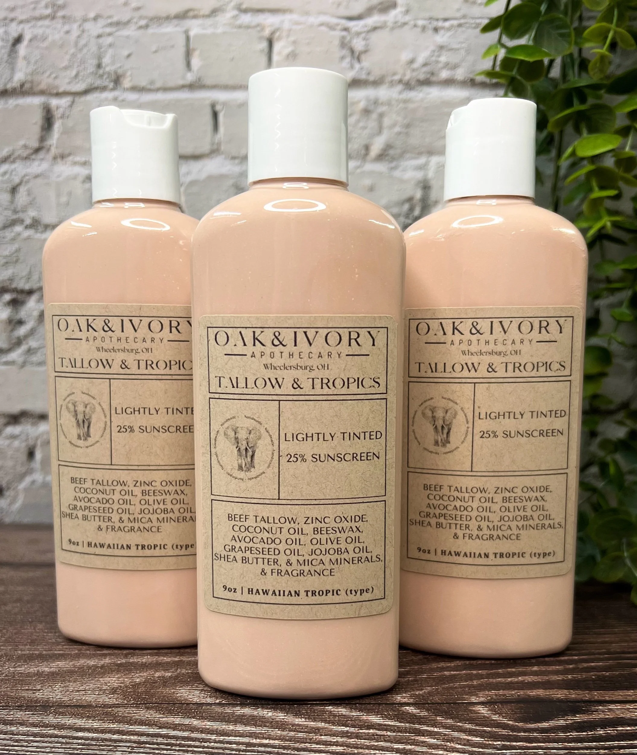 Tallow & Tropics Lightly Tinted Outdoor Lotion with 30% Zinc Oxide | Natural Blend for Outdoor Adventures