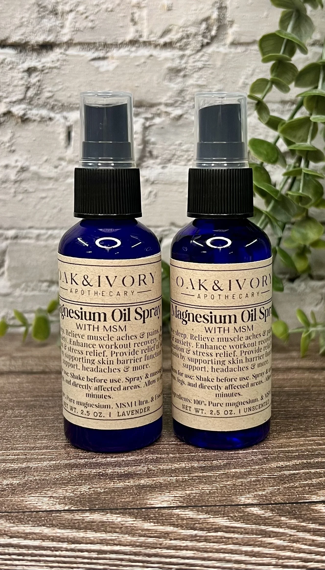 Muscle & Joint Recovery Spray | Magnesium Spray with MSM | Deep Tissue Relief