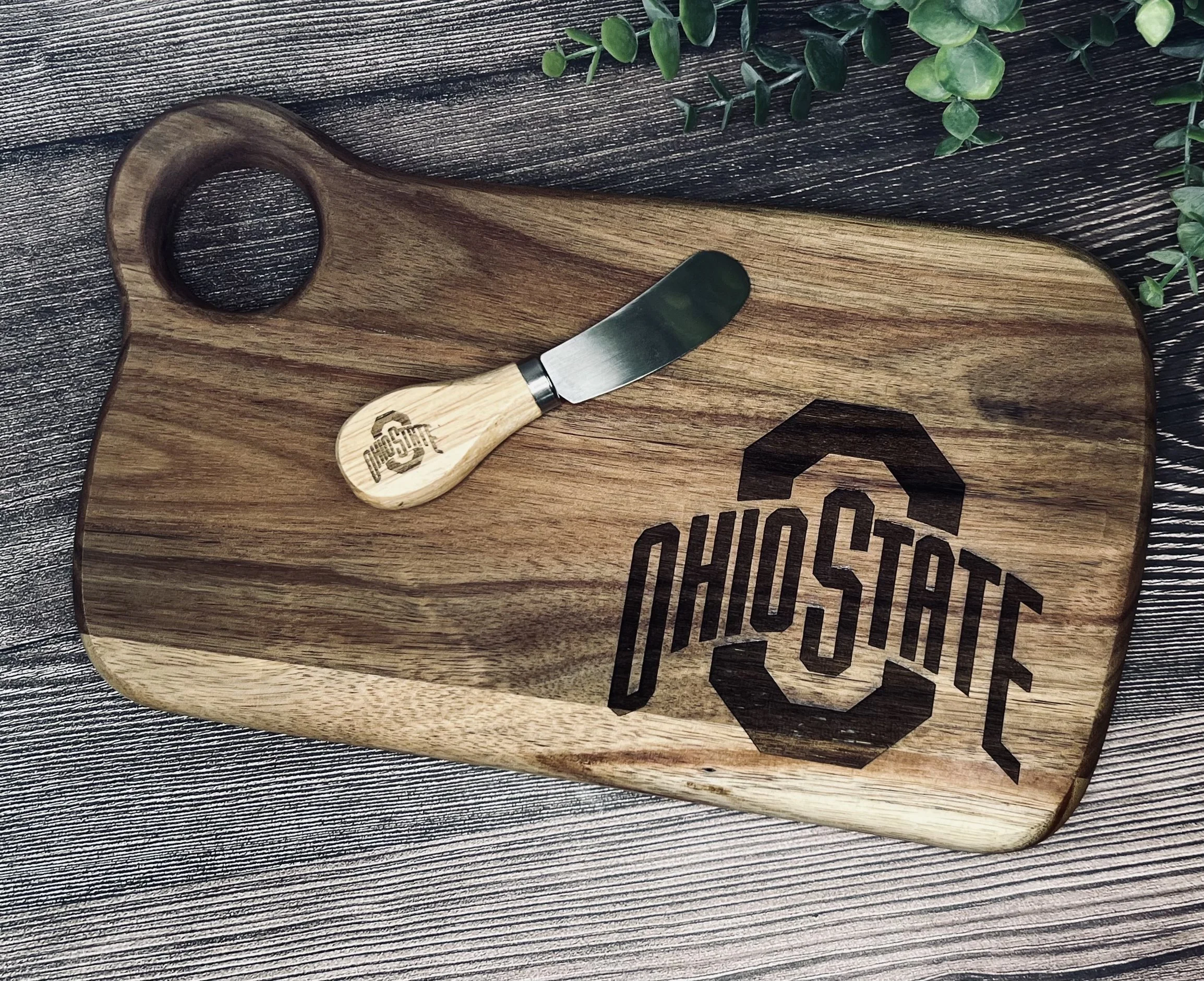 Custom Engraved Wood Serving Board 11”x6.5”x1” Food Safe Charcuterie & Gift Board