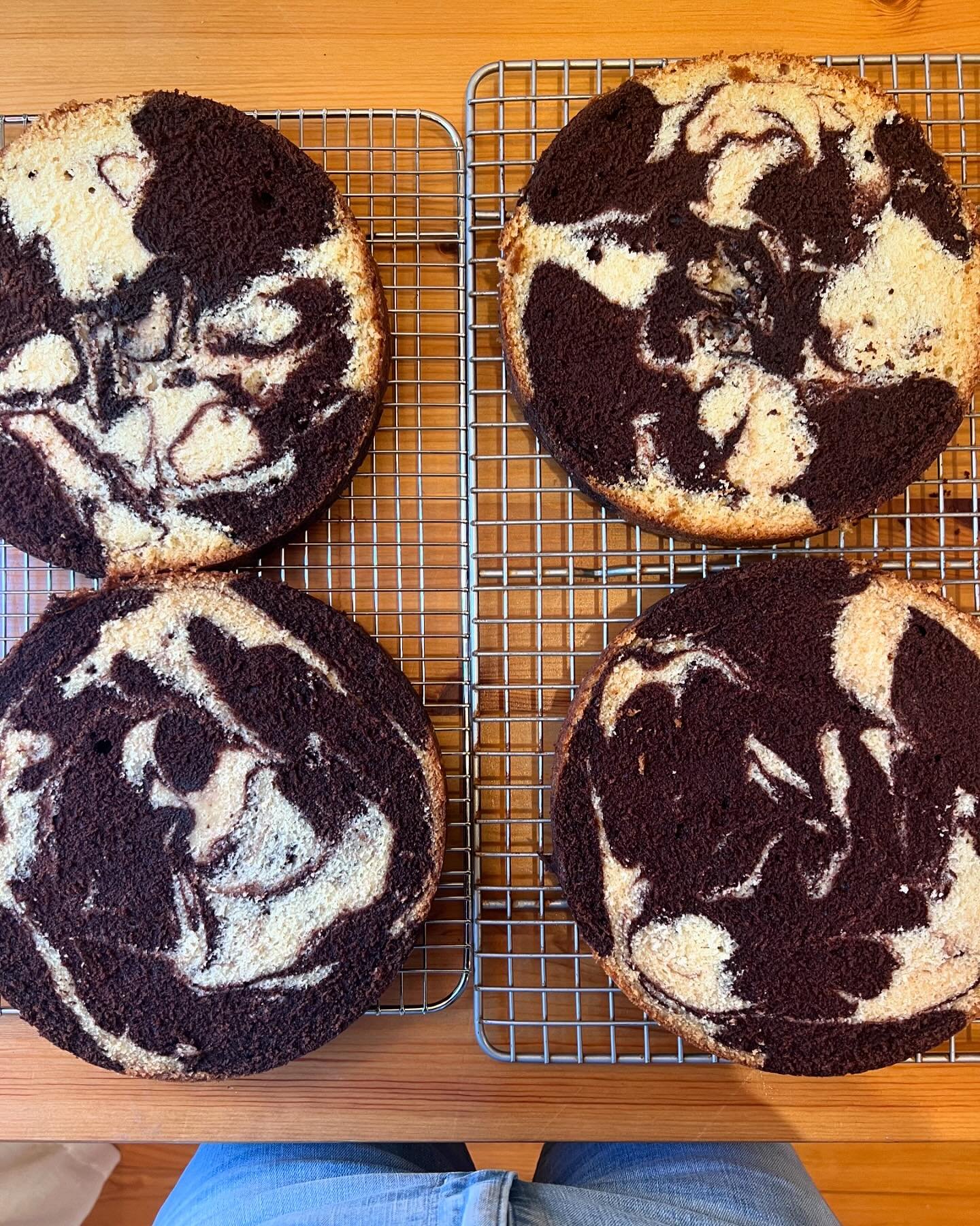 anatomy of a layer cake ❤️

chocolate vanilla almond marble cake + vanilla Italian meringue buttercream