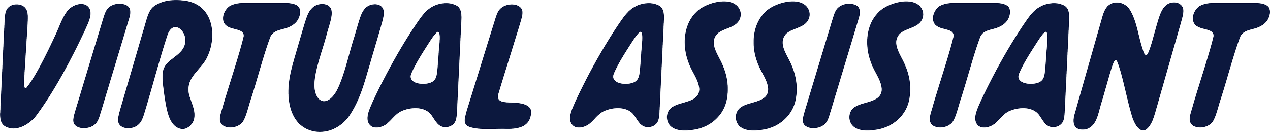 The words "VIRTUAL ASSISTANT" written in large, bold, dark blue capital letters.