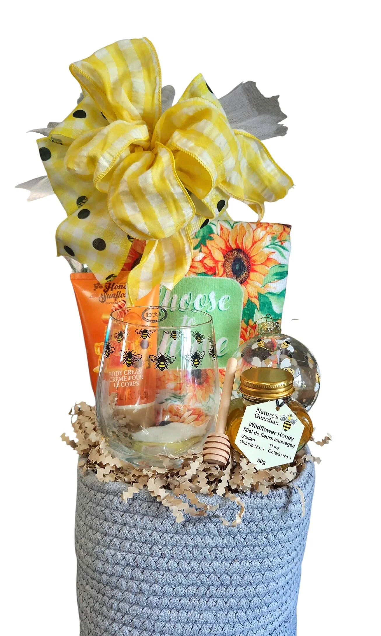 Bee-Themed Gift Basket