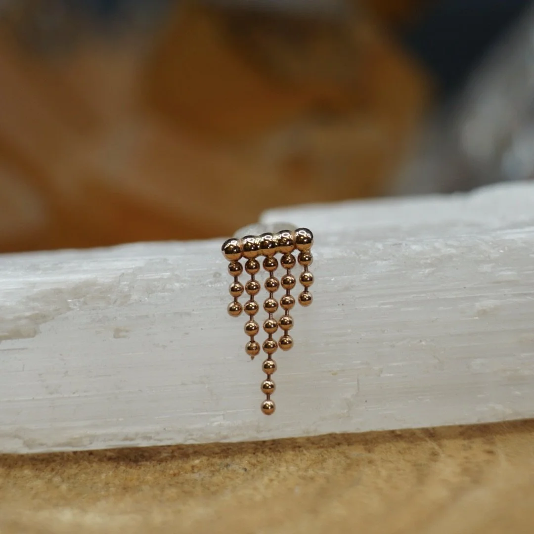 Rain Threadless End by Quetzalli — Ceremony Piercing & Fine Jewelry