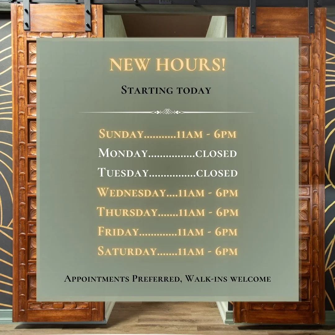 Surprise! We have new hours! ⏳✨ Appointments are still preferred, but walk-ins are always welcome. 

#ceremonypiercing #safepiercing #workerowned #queerowned #finejewelry #implantgradejewlery #baltimorepiercing #baltimorepiercings #marylandpiercing #
