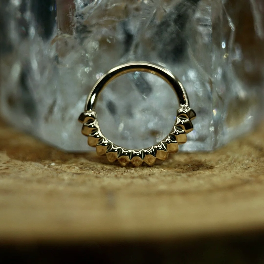 Radiant with Diamond Threadless End by Tawapa — Ceremony Piercing