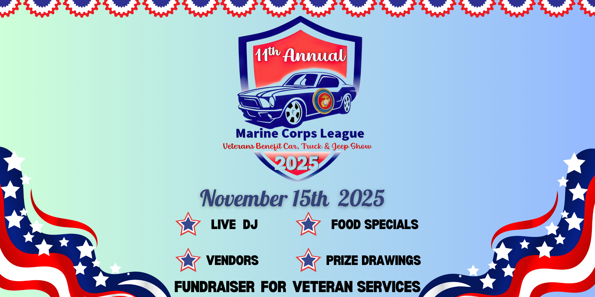 11th Annual Marine Corps League Veterans’ Benefit Car, Truck & Jeep Show