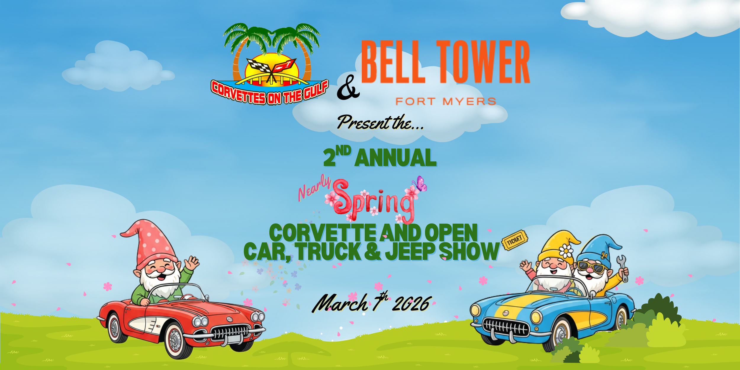The Nearly Spring Corvette and Open Car, Truck & Jeep Show at Bell Tower