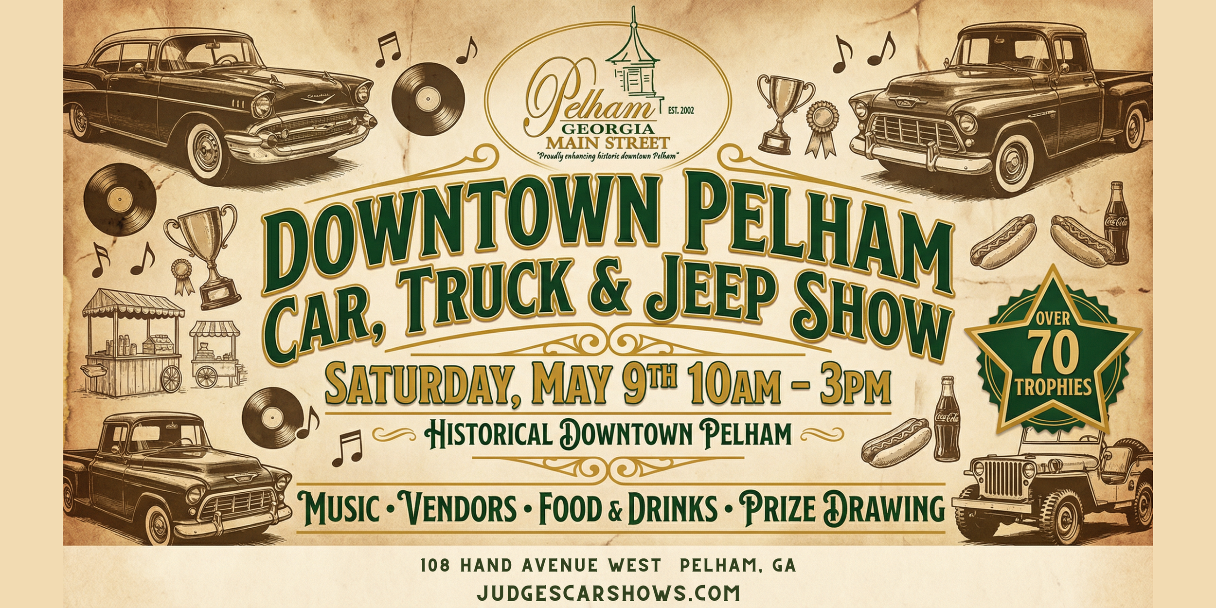 Downtown Pelham Car, Truck & Jeep Show
