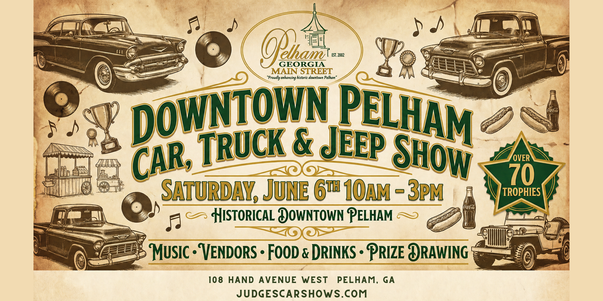 Downtown Pelham Car, Truck & Jeep Show