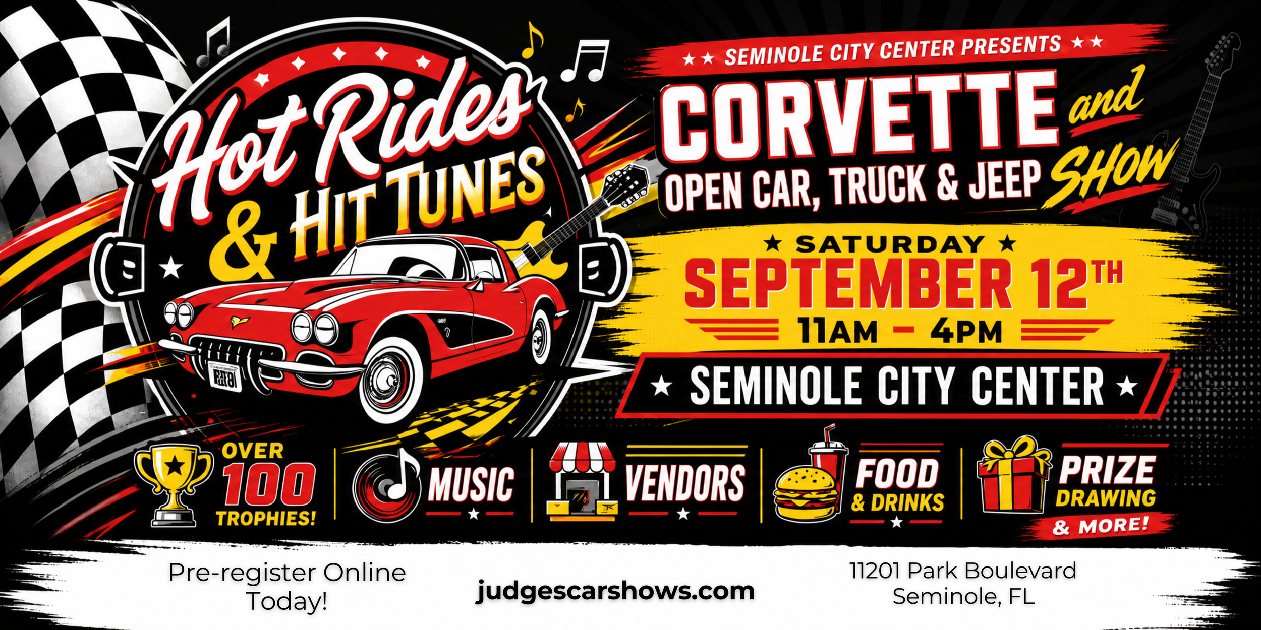 Hot Rides &amp; Hit Tunes Corvette and Open Car, Truck &amp; Jeep Show
