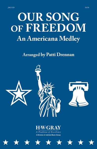 Created in honor of America’s Semiquincentennial, this stirring medley weaves together four beloved patriotic classics: Battle Hymn of the Republic, You’re a Grand Old Flag, Yankee Doodle Dandy, and America, the Beautiful. Moving seamlessly from rous