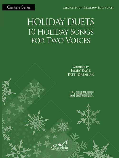 This collection written with Jamey Ray offers four versatile pairings—Soprano/Alto, Alto/Tenor, Tenor/Bass, or Soprano/Bass. Thoughtfully arranged with smooth voice leading, comfortable ranges, and expressive piano accompaniments, these carols are pe