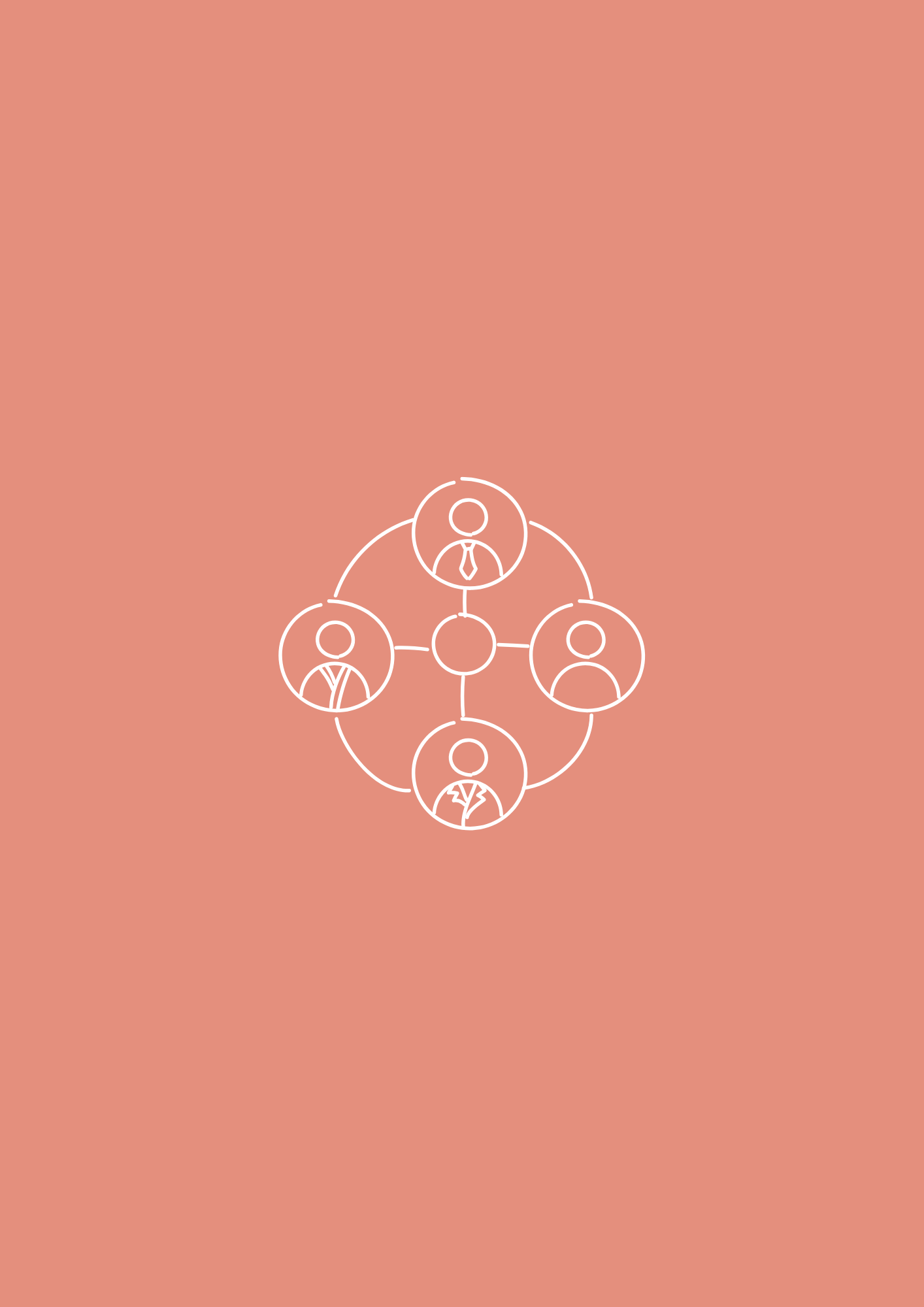 Team Icon in weiß auf pinken Hintergrund