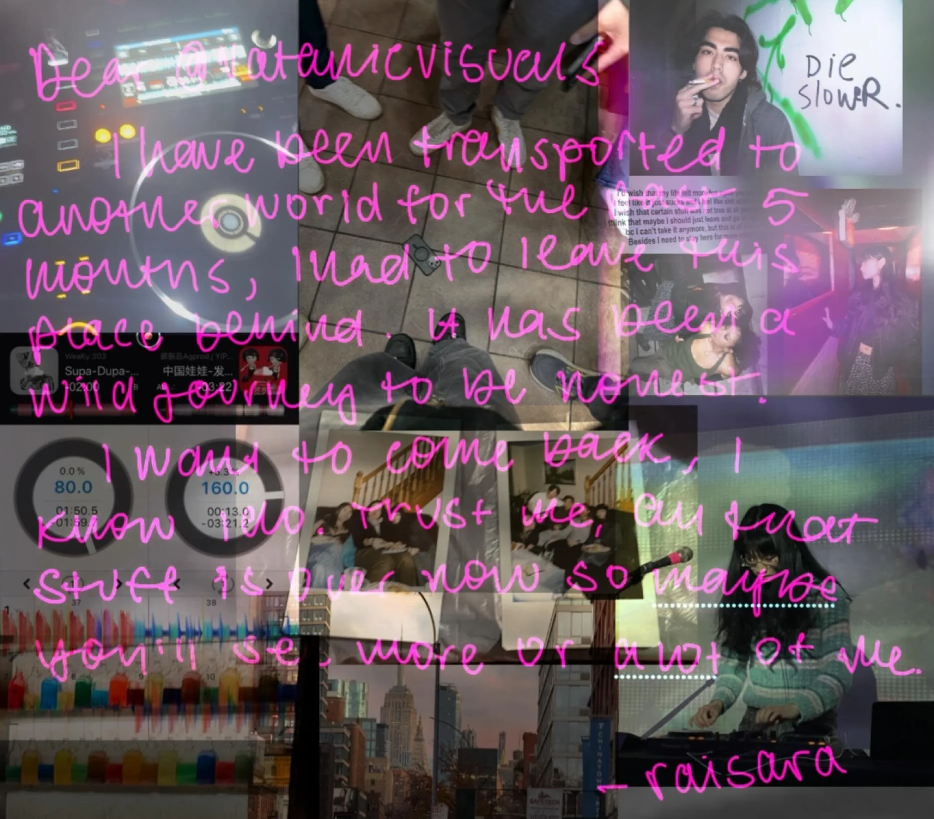 Here&rsquo;s a life update. I have been in another world this whole time I was gone but I had to leave that lifestyle. So I&rsquo;m back for now&hellip; I hope&hellip; when I feel like it?..
#photography #collage #handwriting #diary #letter