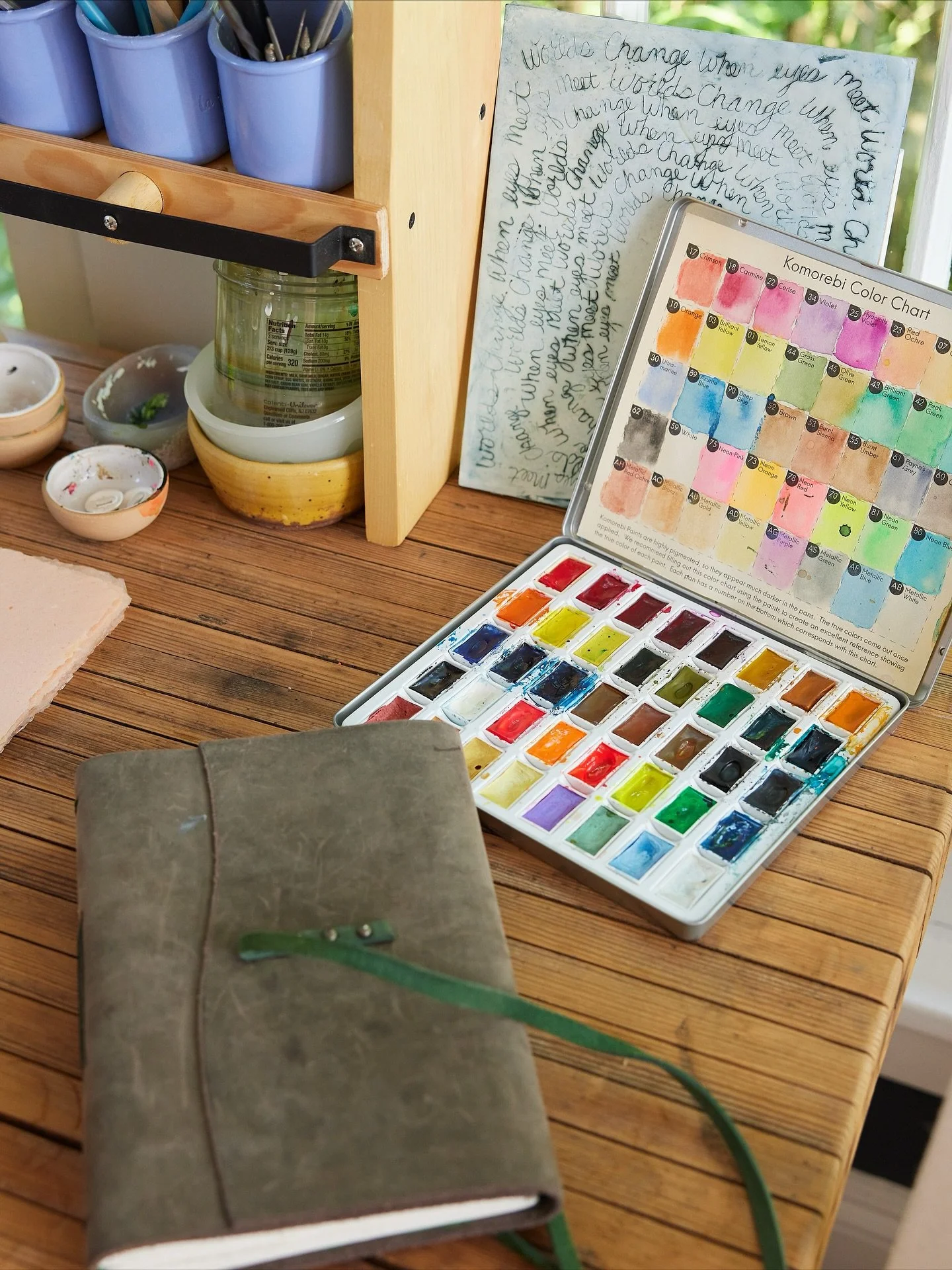 Drumming up ideas. My materials are the threads that hold all of my ideas together. It&rsquo;s hard to start sometimes and sometimes things go south quickly and then sometimes it is more than I imagined and I love that feeling.