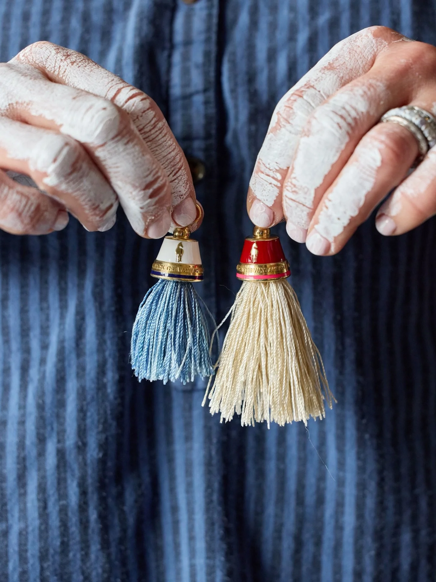 My work moves between art and jewelry.  Shaped by the hand and refined into something meant to be worn.
This first Ritual piece is a key pendant, a symbol of release and forward movement.
The key is hidden within the tassel, known only to the wearer.