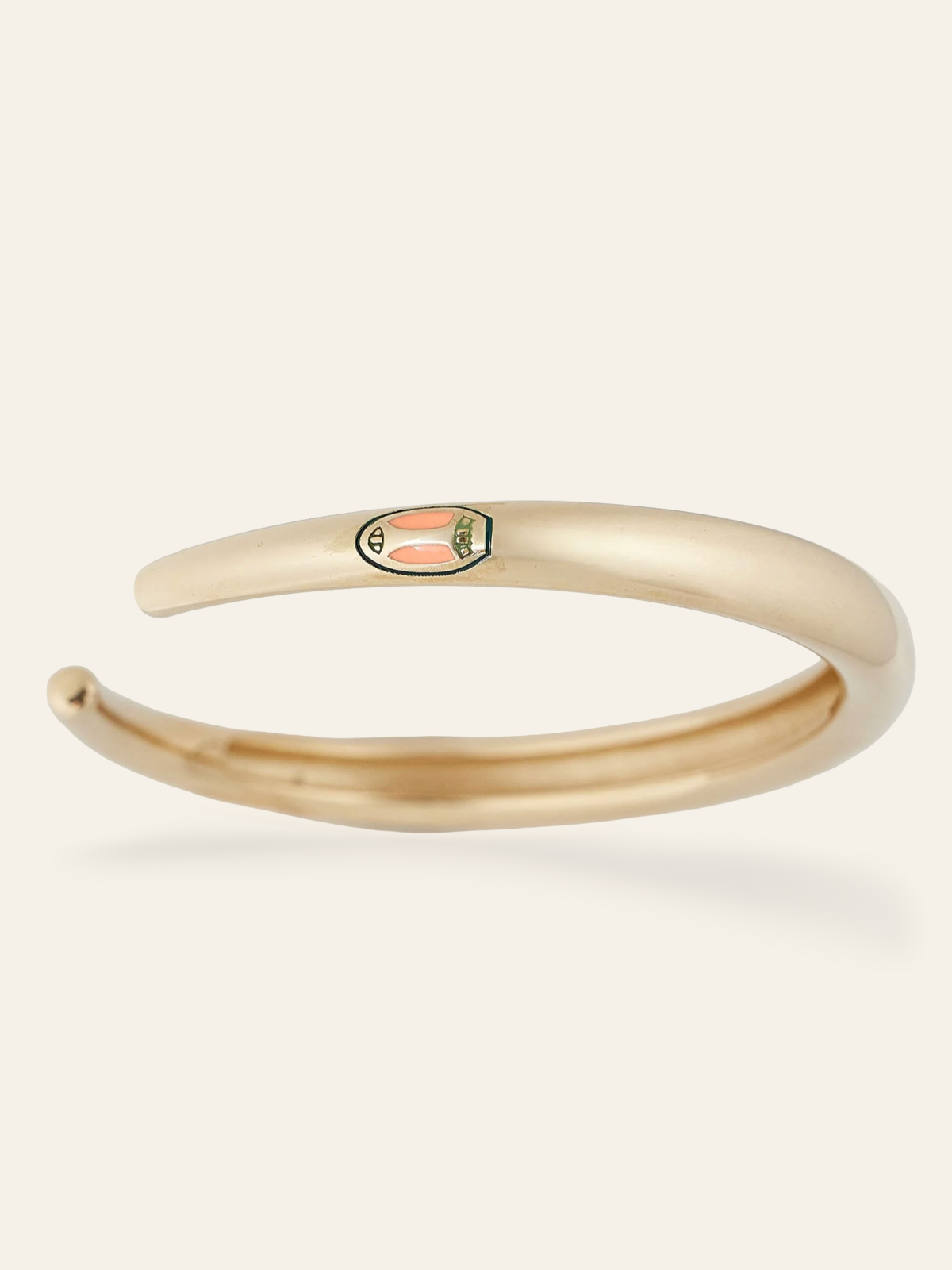 14K  Gold Cuff with Enameled Mini Scarabs