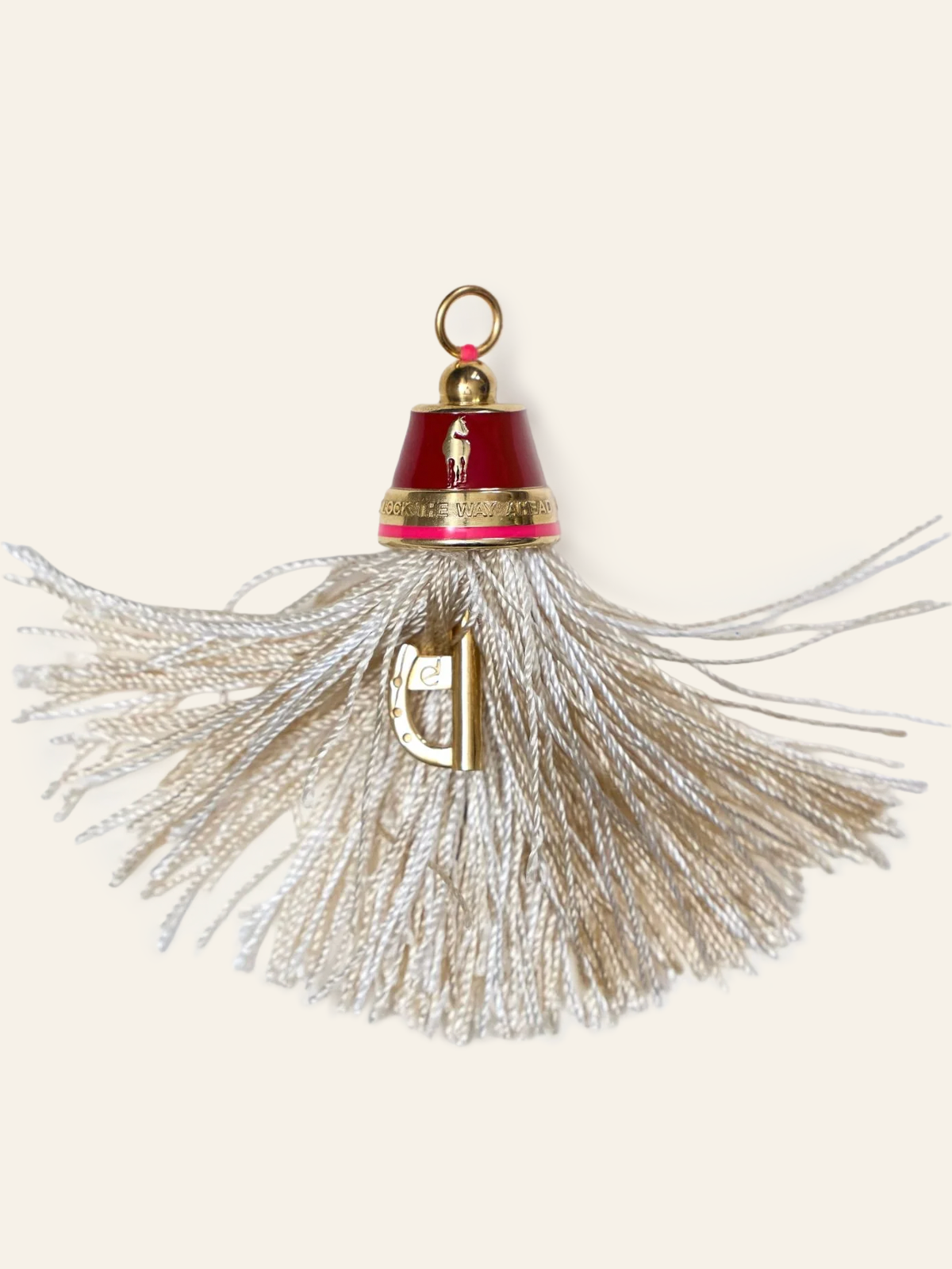 Horse Tassel Pendant - 14K Gold with Red Enamel | Ritual 1: The Horse