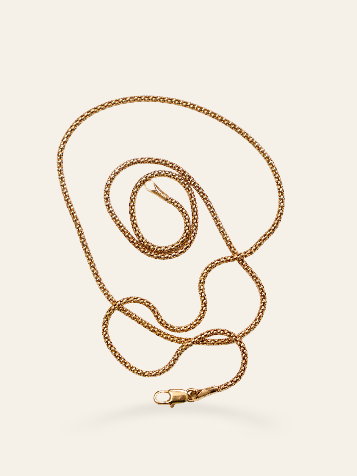 14K Gold Vintage Slinky Chain 18"