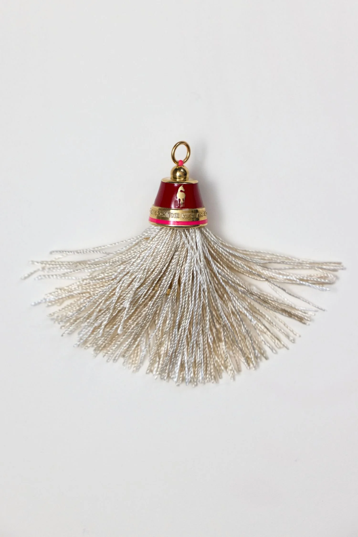 Horse Tassel Pendant - 14K Gold with Red Enamel | Ritual 1: The Horse