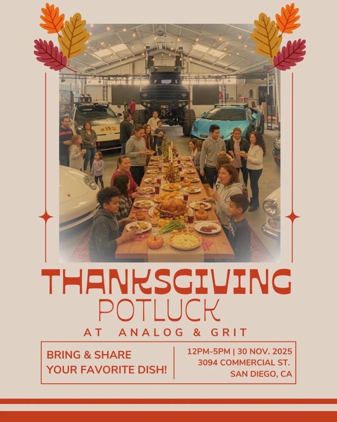 Sunday Grit Thanksgiving Potluck!