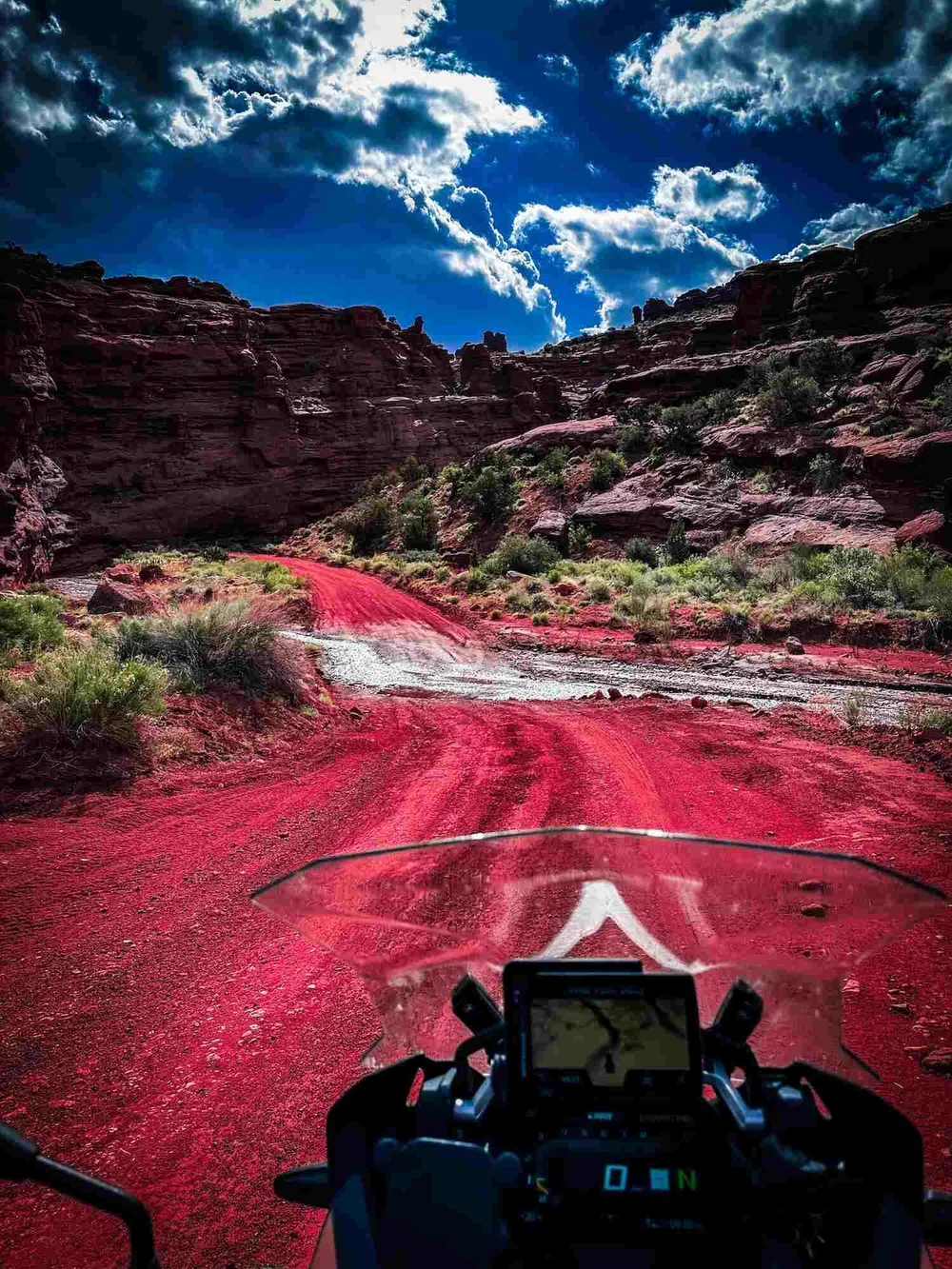 Onion Creek route scouting near Moab