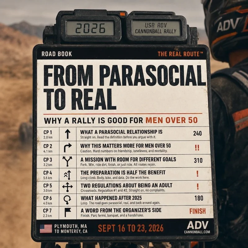 From Parasocial to Real: Why a Rally Is Good for Men Over 50