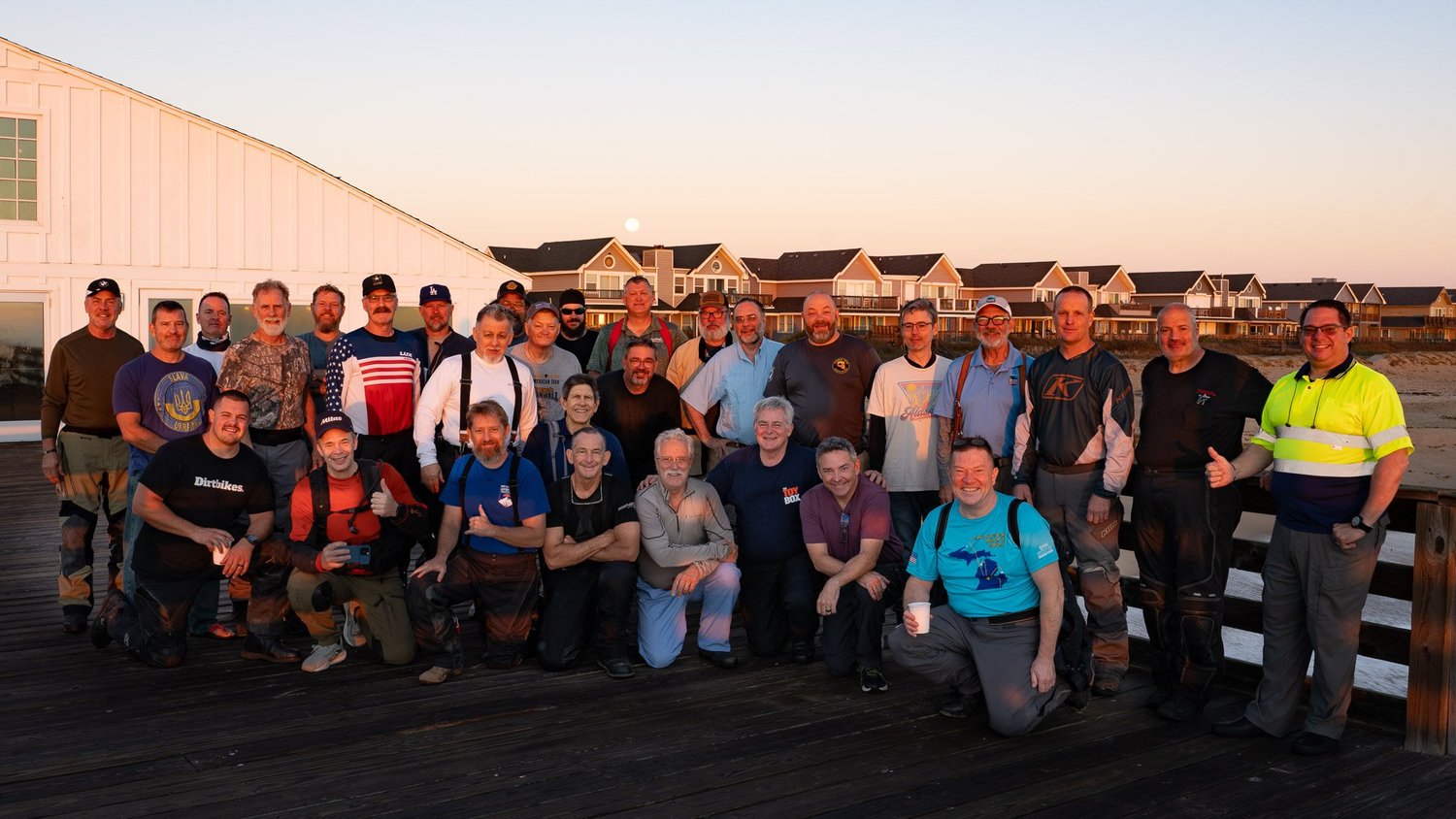 Group photo of the riders at the 2025 ADV Cannonball Rally