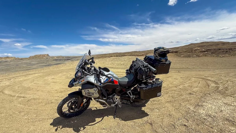 Off-road mountain pass on the rally route