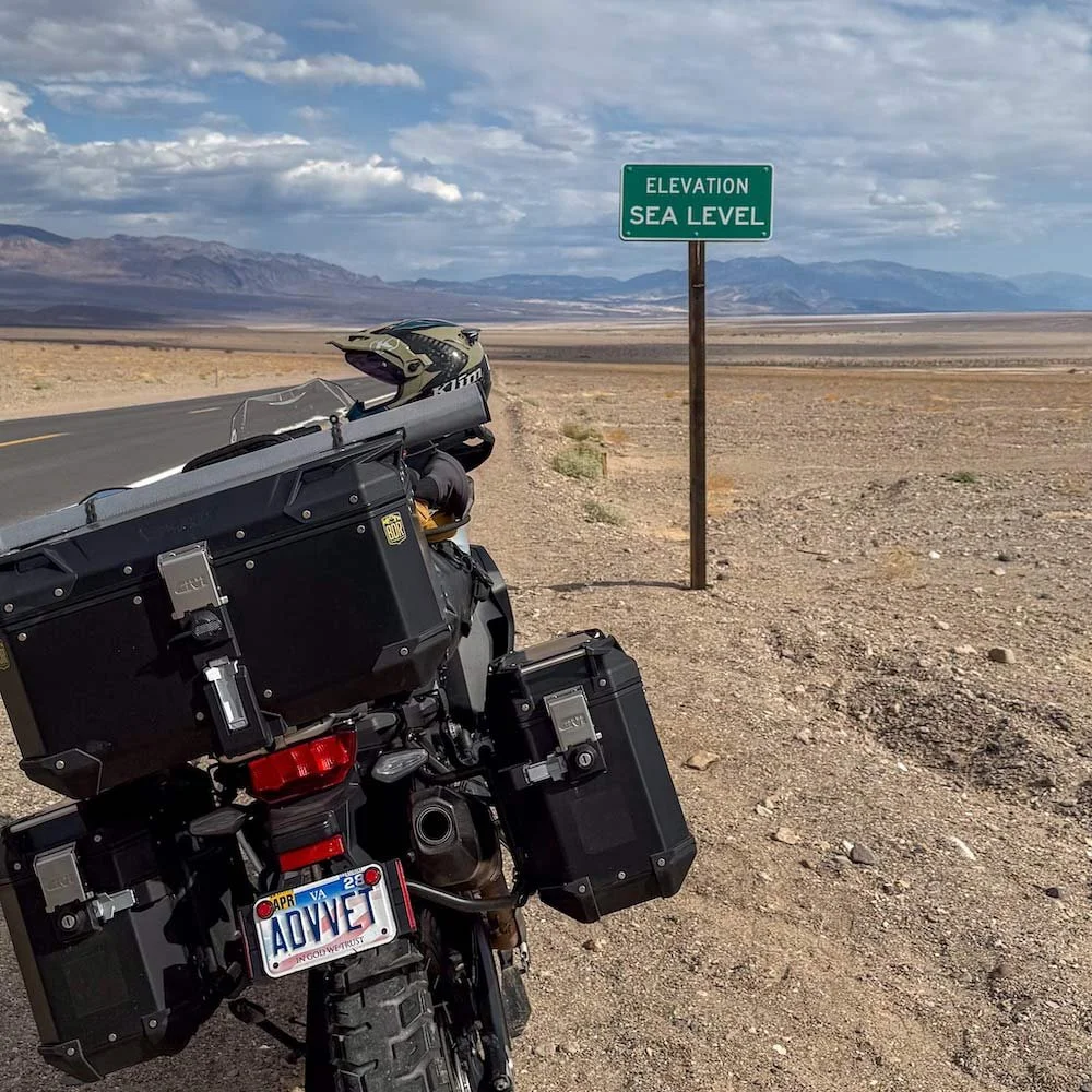 Sea level finish on the 2026 ADV Cannonball Rally