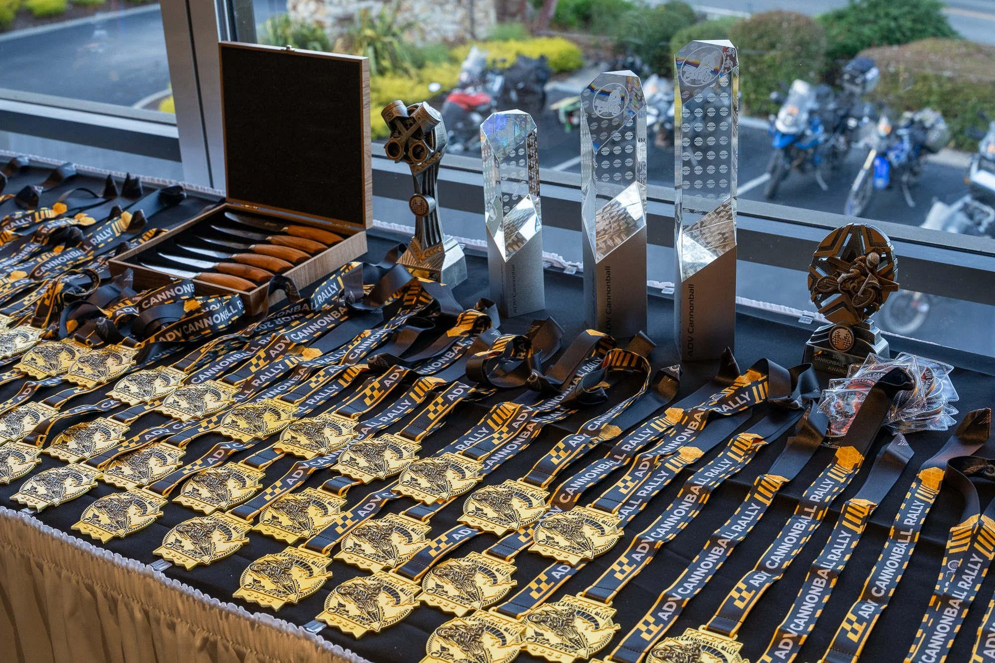 Trophies and Medals for the 2026 ADV Cannonball Rally