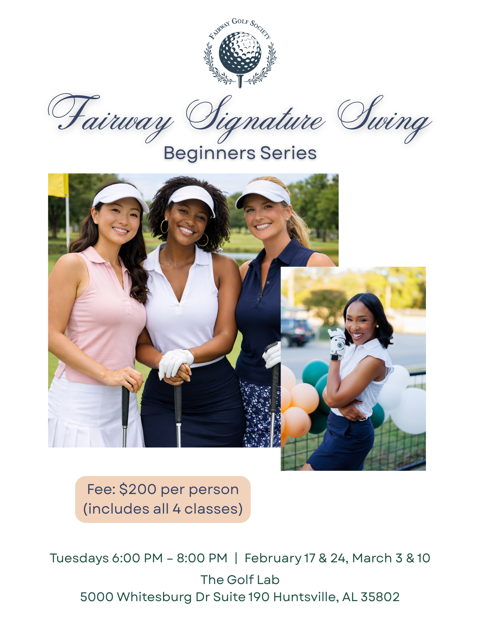 Fairway Signature Swing: Beginners Series (2/17, 2/24, 3/3, 3/10)