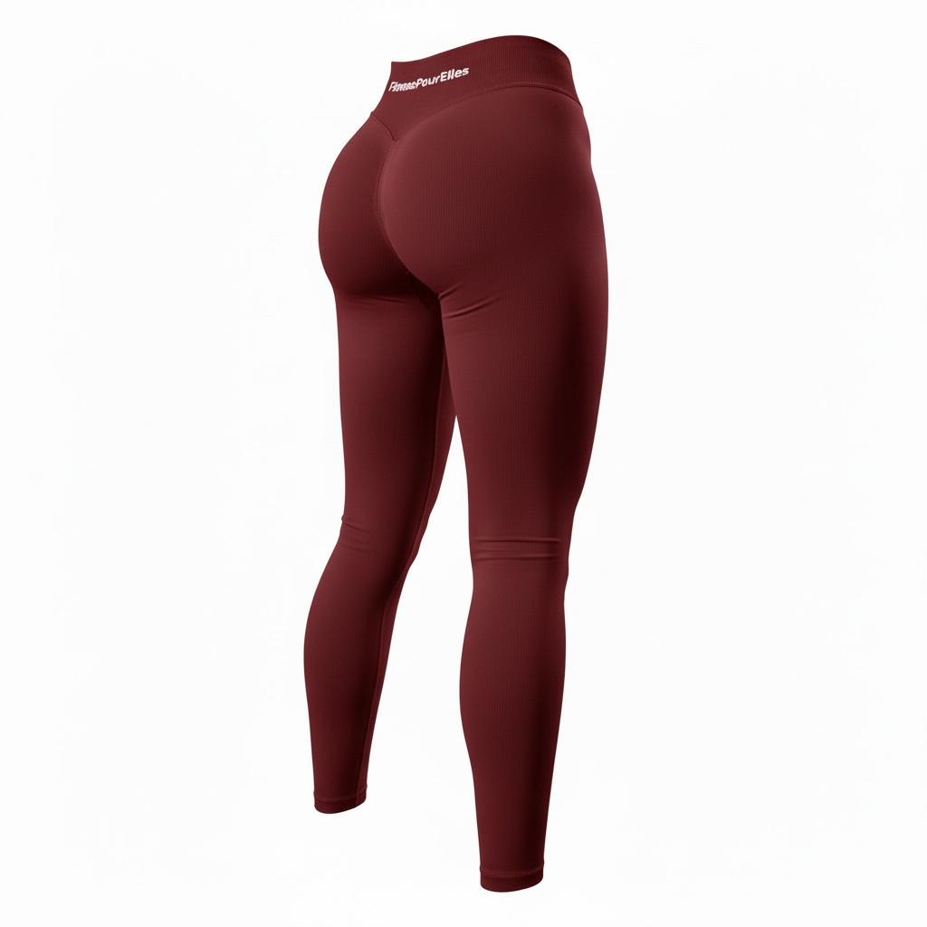 Leggings grenat confort performance