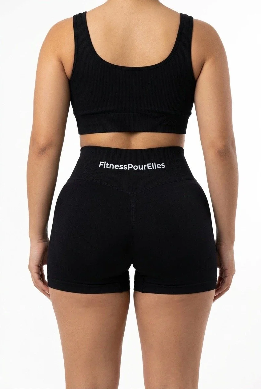 Short noir confort performance
