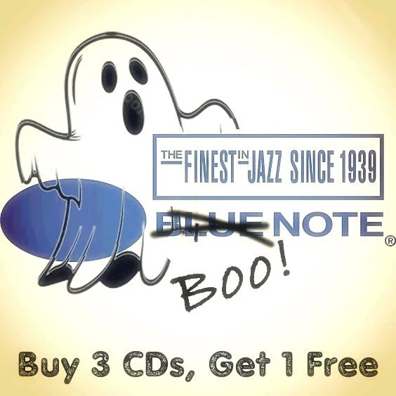 🚨👻🎵File under groan, but we gotta let you know about our Blue Note CD blowout. Buy three, get the fourth free!
Classics from Miles, Coltrane, Blakey, Herbie, Wayne, and more.
#bluenoterecords #jazz #badpuns