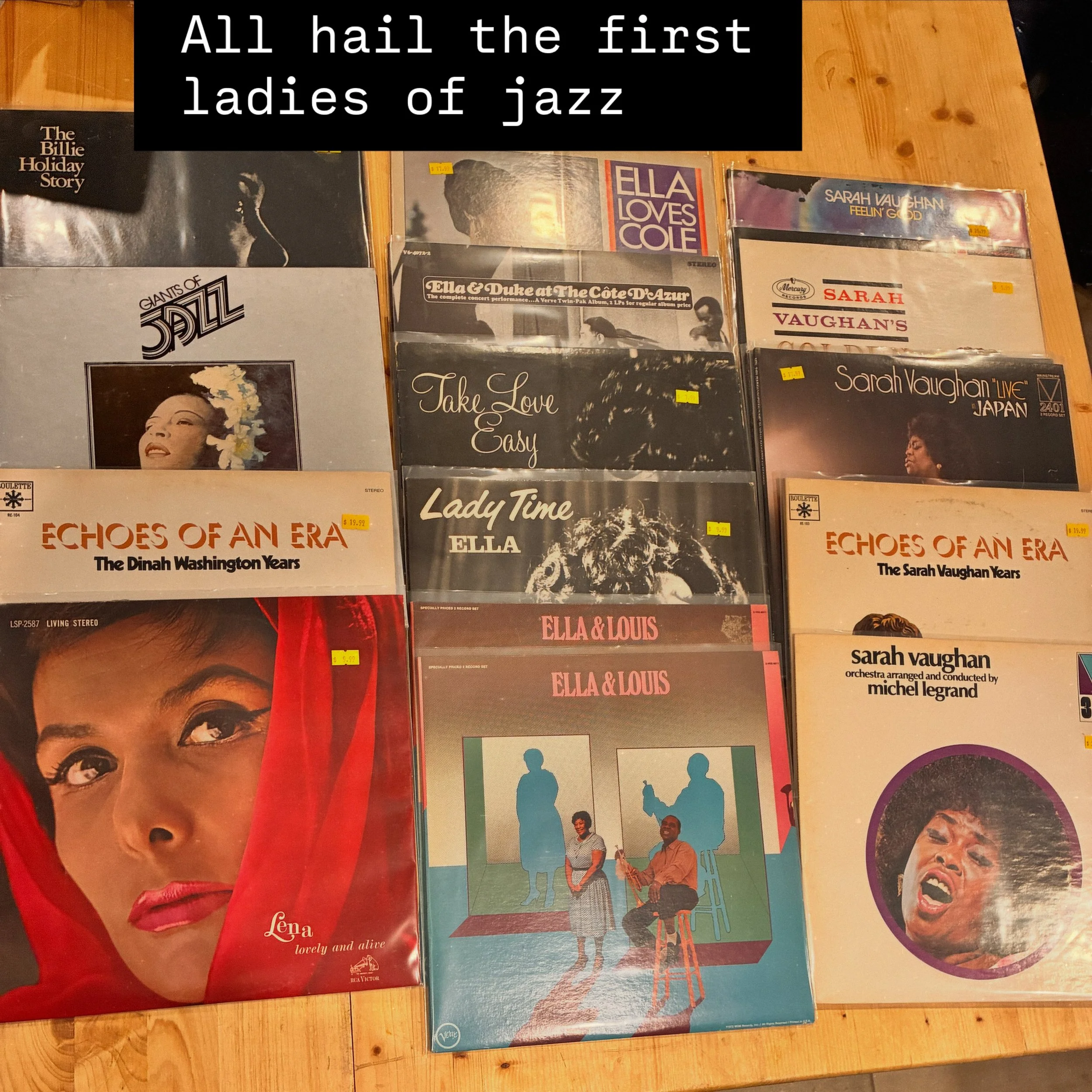 👀 lots of newly arrived Ella, Billie, Sarah, Dinah, and Lena.