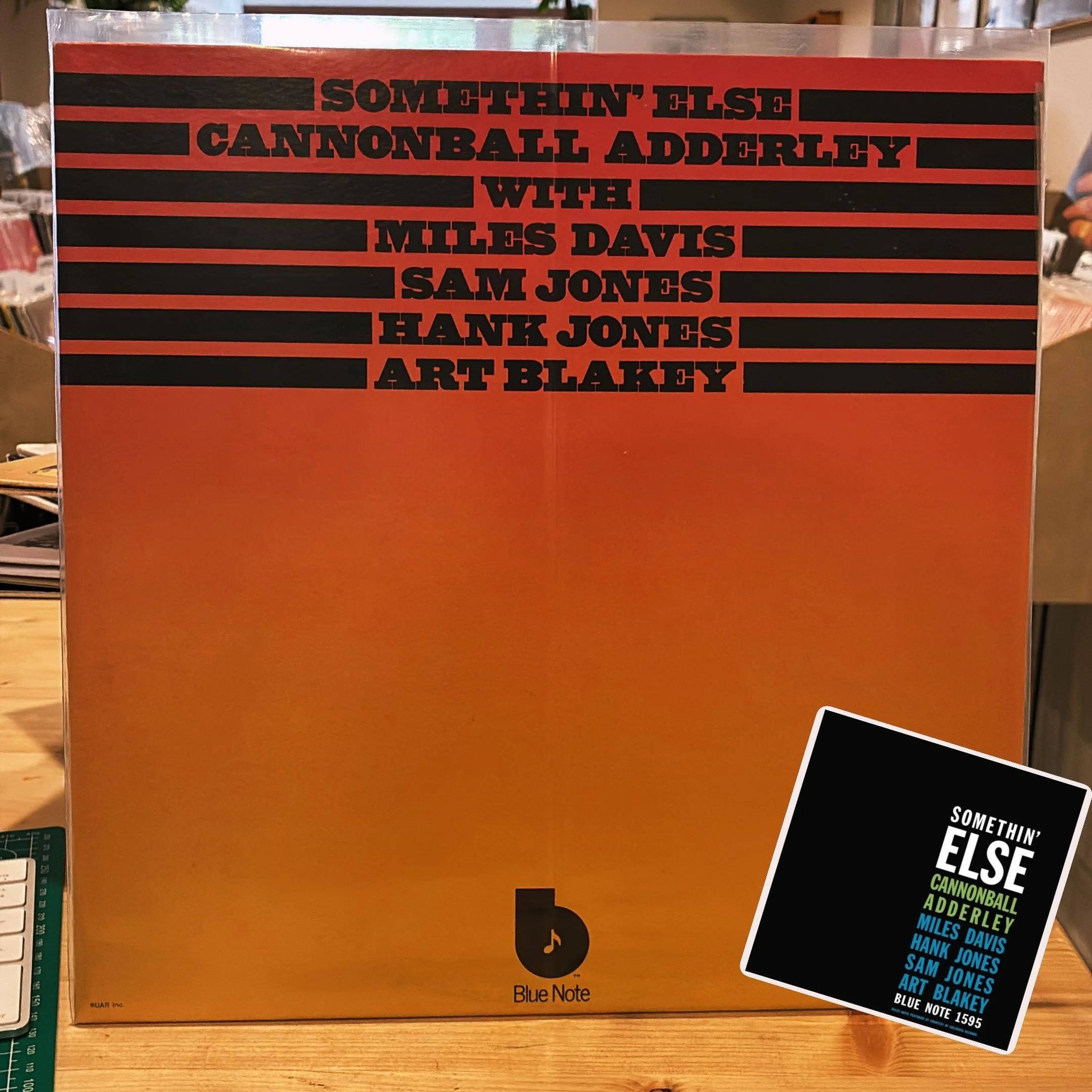 An alternate design of the most recognizable jazz sleeve in history.