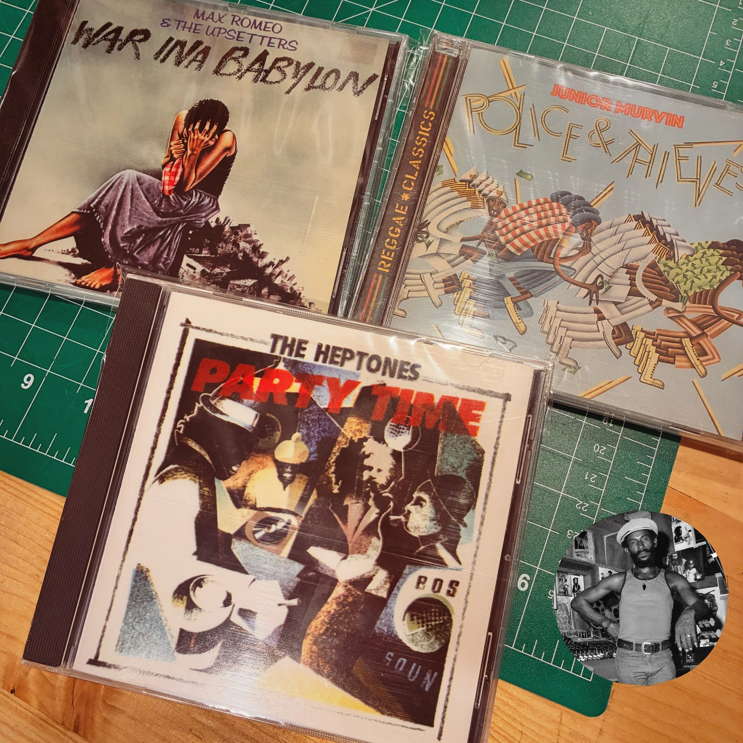 It&rsquo;s rare we have all three albums in the Black Ark Trilogy in at the same time. 

War Ina Babylon, Police and Thieves, and the ironically titles, Party Time.

Three Scorchers. Three artists. One producer. 

Lee Perry Forever.