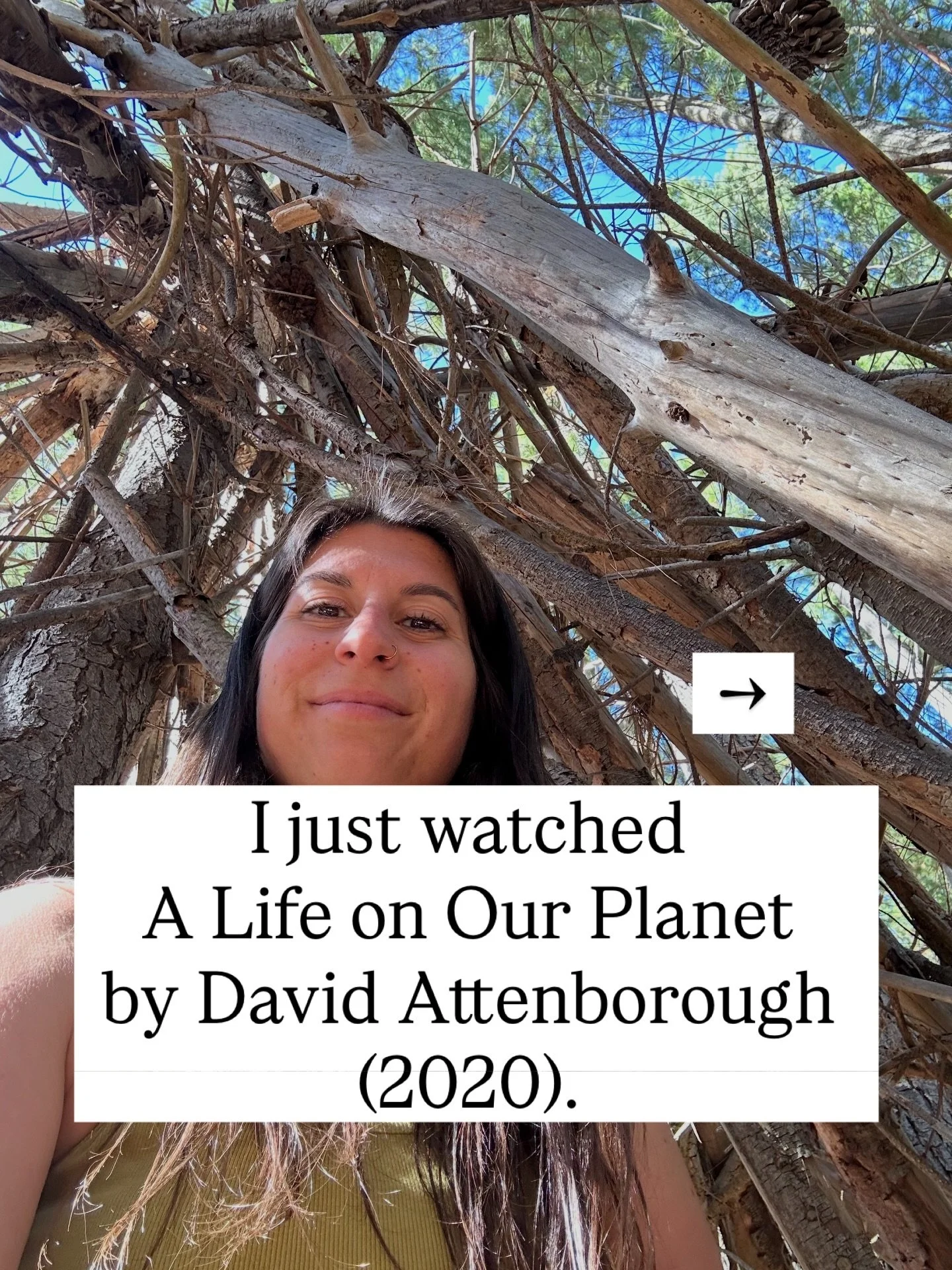 I just watched A Life on Our Planet by @davidattenborough (2020).
At 93 (now 99), Sir David has seen the world transform.
Not for the better. Here is what we can do. 

Between 1937 and 2020:&nbsp;
- Remaining wilderness: 66% &rarr; 35%
- World popula