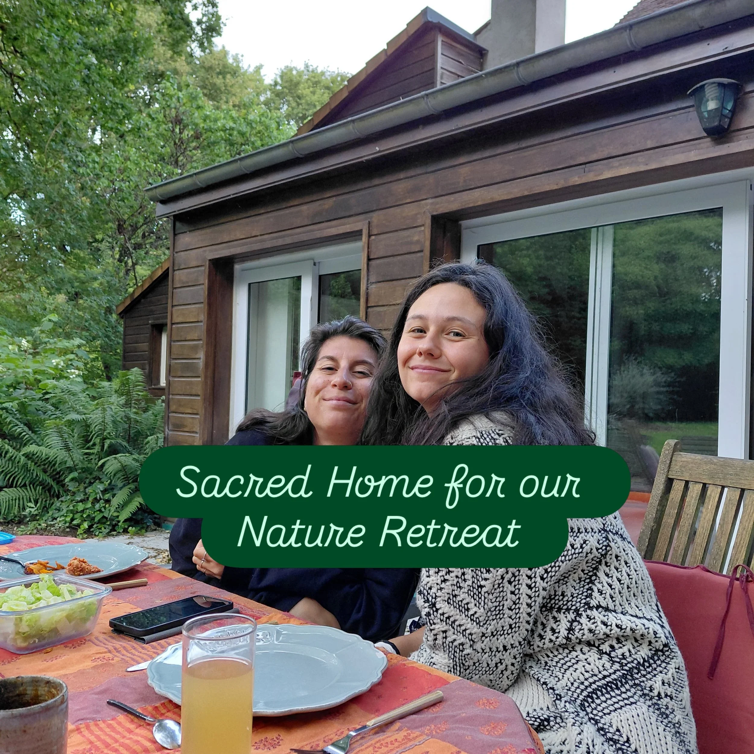 Our Home this week. 

A sacred and beautiful space in the French forest where we will be facilitating our nature retreat based on the Work that Reconnects by Joanna Macy. 

I feel so grateful and deeply honoured to be hosting another retreat with you