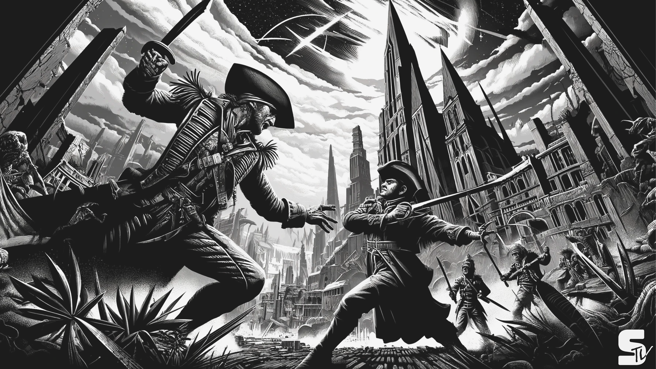 Duel of Shadows - 4k Desktop Wallpaper.png