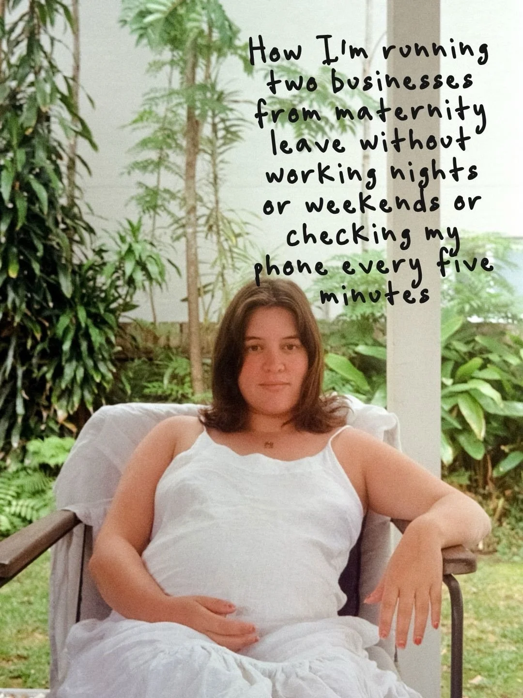 I&rsquo;m running two businesses from maternity leave right now. 

And I&rsquo;m NOT a super hero, but I can do it because I built the foundations before I needed them.

Clients actually respect my delivery windows, systems hum along while I sleep, m