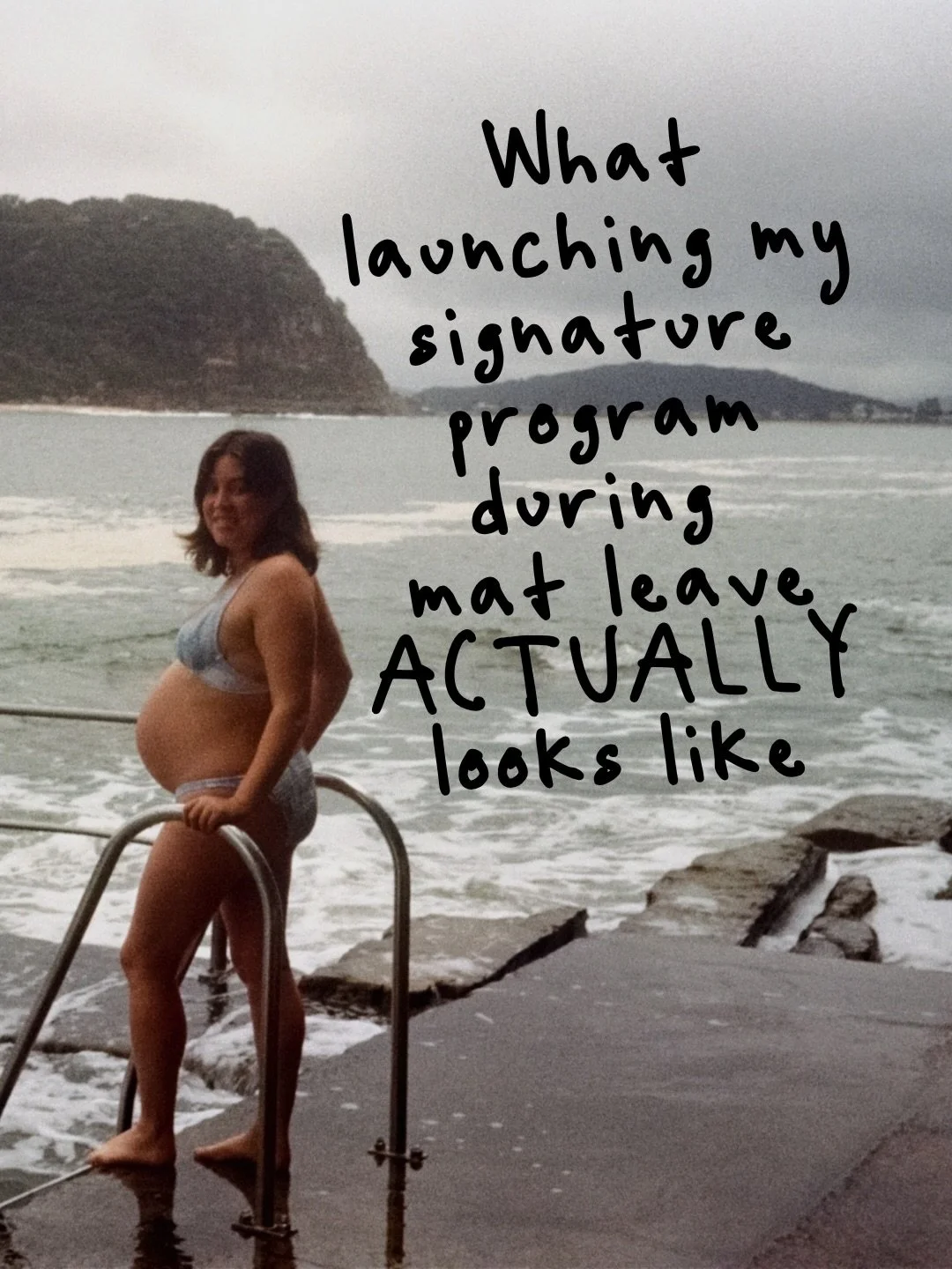 Some people think I&rsquo;m bloody bonkers for launching my signature offer one month into mat leave. ⁣
⁣
Maybe I am&hellip;.and maybe I&rsquo;m also living my best life.⁣
⁣
Most of my biz is humming along nicely, my gorg team is holding all the slac