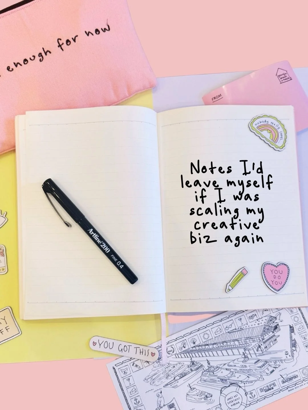 I&rsquo;ve learned a LOT over the years&hellip;some lessons the fun way, most of them the &ldquo;oh ffs why did I do that&rdquo; way. 😅

If I could go back to year 3 or 5 of my business and leave myself a few little notes, they wouldn&rsquo;t be cut
