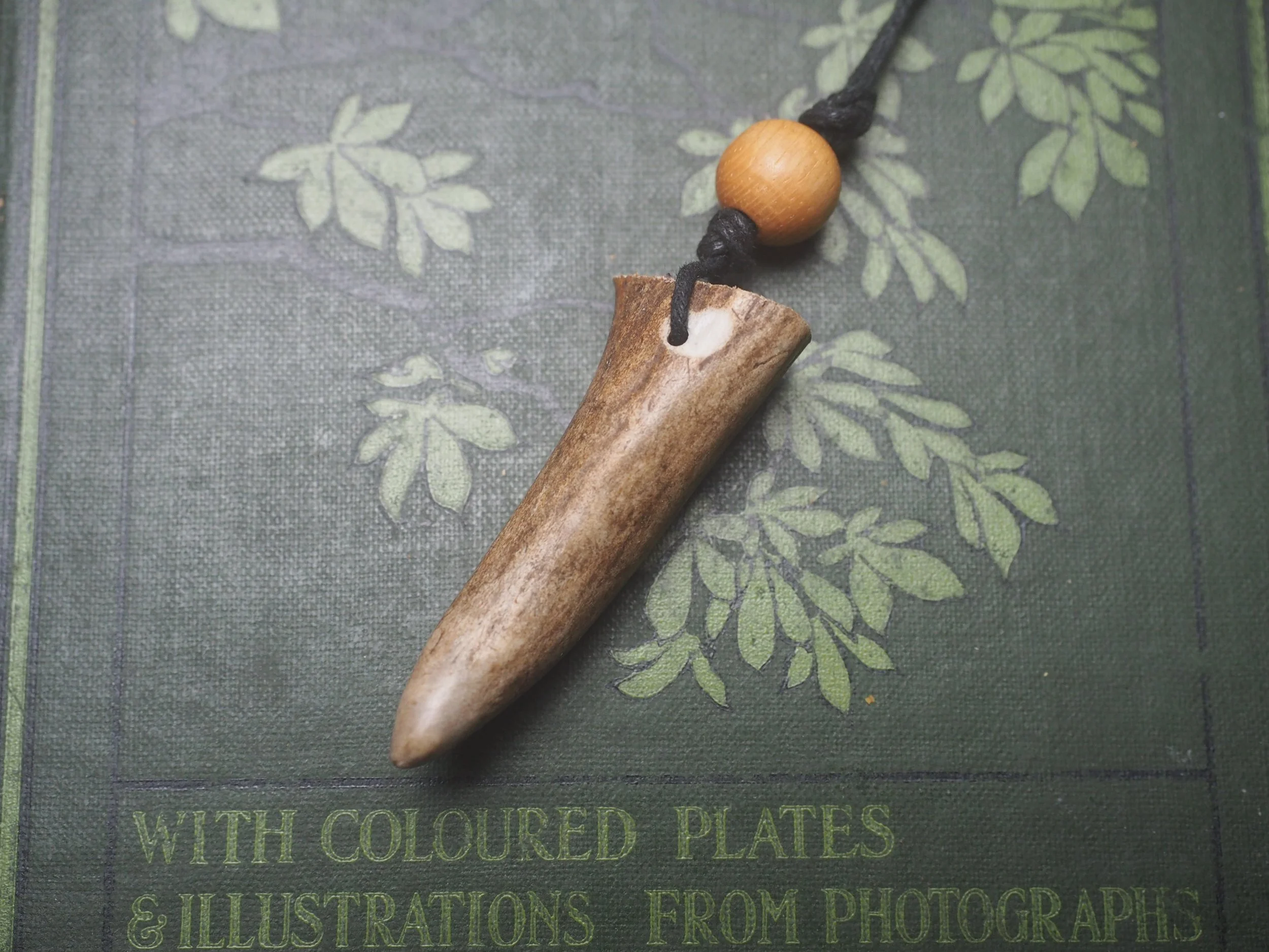 Naturally Shed Stag Antler Pendant: For Herne the Hunter and deer deities