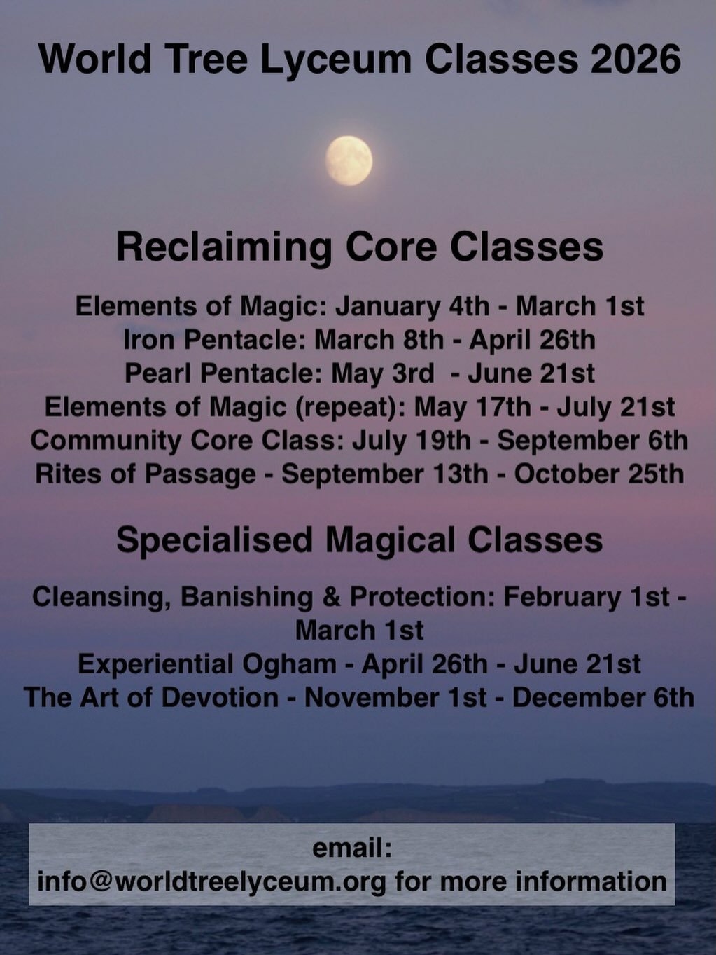 Raven&rsquo;s gift guide day 12: I am one of the co-founders and teaching faculty of @worldtreelyceum an online mystery school. We offer Reclaiming tradition core classes and a rotation of other magical classes including my long running and popular e