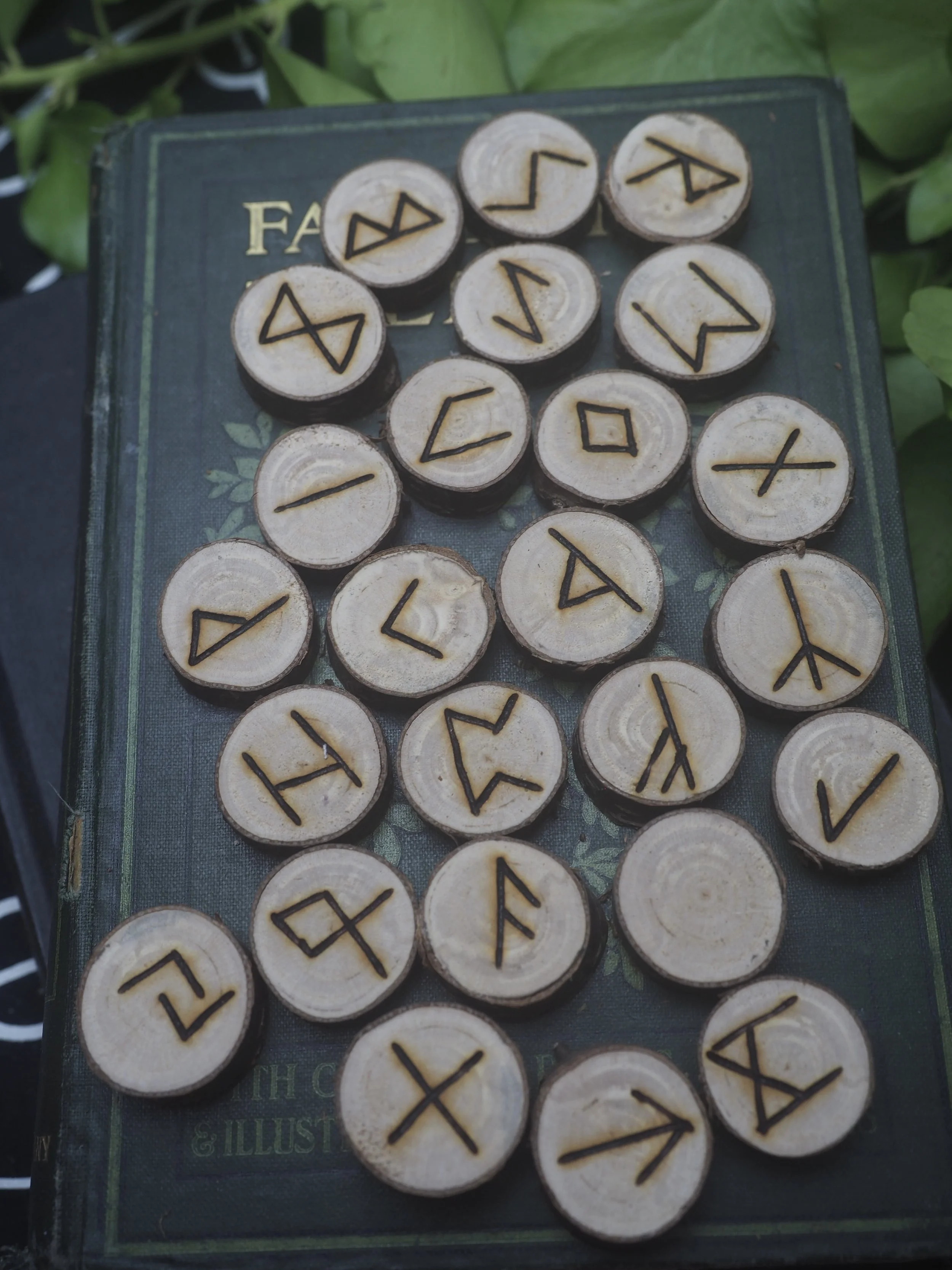 Silver Birch Wood Elder Futhark Runes