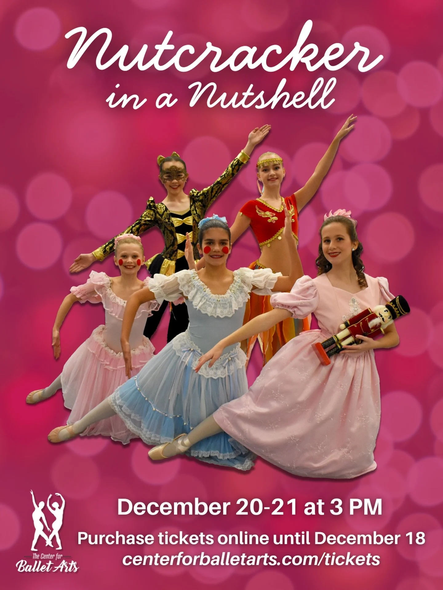 Let the party begin! Nutcracker in a Nutshell is one week away and our students will be in the studio today for the first of two full cast run thrus.

🗓 December 20-21 at 3 PM, Oakton High School
🎟 centerforballetarts.com/tickets

Tickets for both 