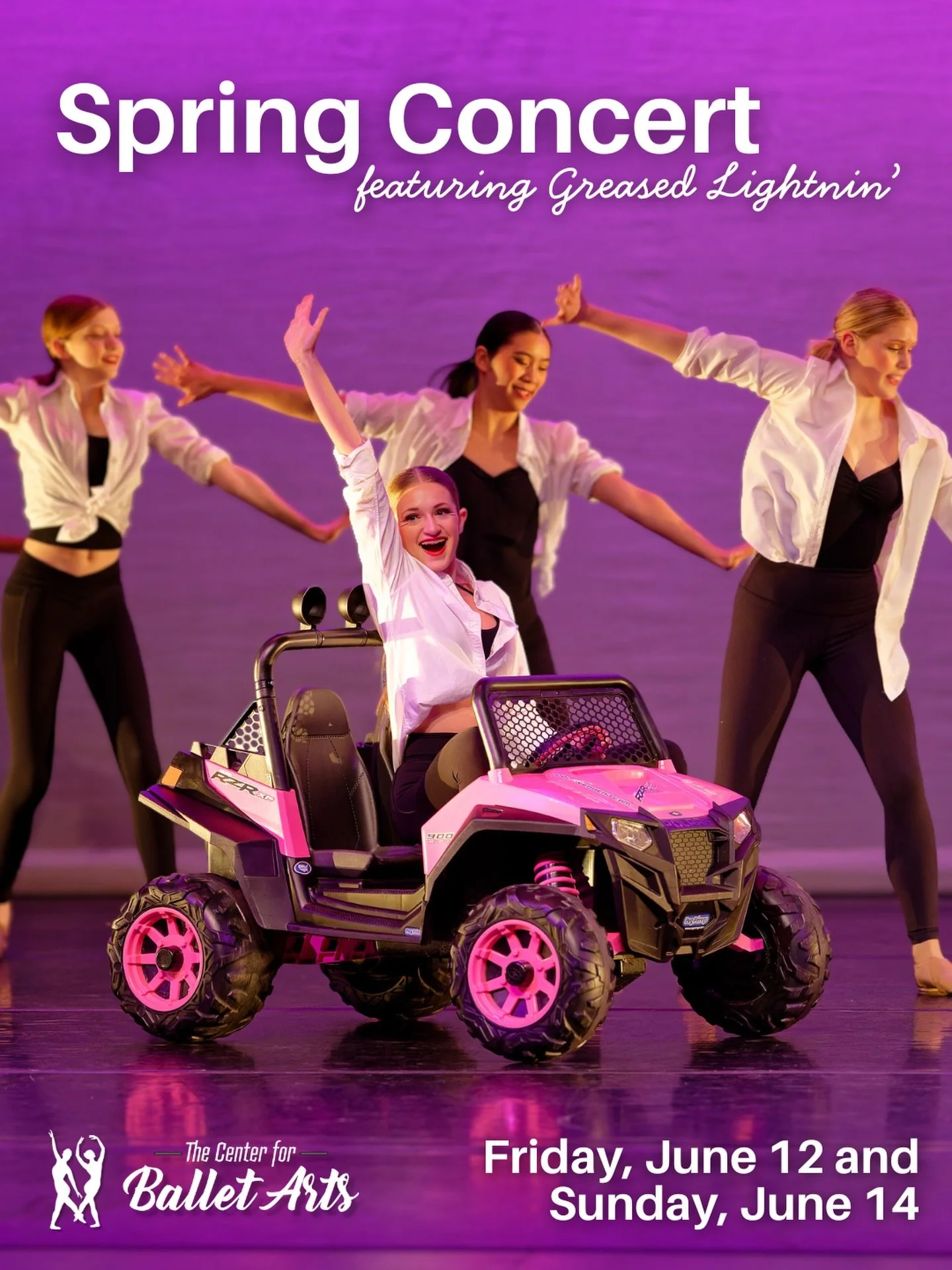 It's more than a ballet! Our Spring Concert features a second act jam-packed with Jazz, Tap, and Modern. Greased Lightnin' returns during the Sunday performance in an extended Grease section featuring all three levels of our Tap and Jazz Ensemble.

T